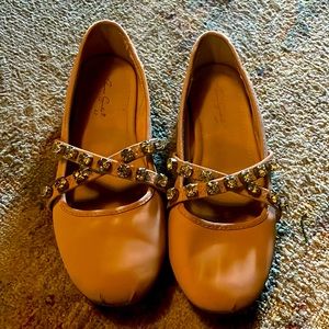 Girls Zara size 29 pink bejeweled shoes. Barely worn, great condition.